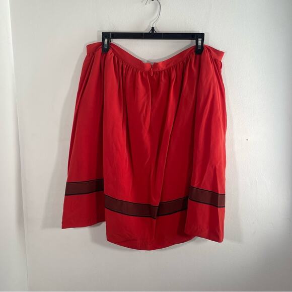 ModCloth Bea & Dot Red Christmas Holiday Ribbon Bow Circle Skirt 1X - Picture 11 of 11